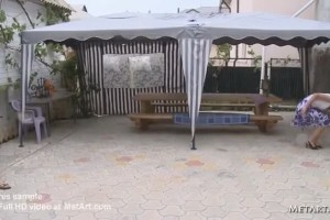 Seductive teens comparing their naked bodies