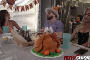 Busty mother in law Armani Black fucks daughter's boyfriend