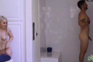 Haley Spades pranks stepdad to get his cock inside her pussy