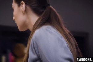 Appetizing secretary Bella Rolland fucks boss's big hard cock