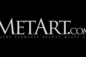 Pretty blonde stripping her lingerie by the glass door