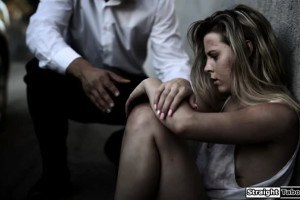 Homeless teen Aubrey Sinclair gets fucked by a rich man 