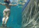 Big ass amateur is butt naked in the pool