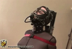 Masked sub gets pussy toyed during BDSM sex
