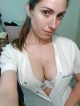 Appetizing Argentinian amateur has a sexy cleavage