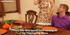 Blonde step mom fucked on Thanksgiving 