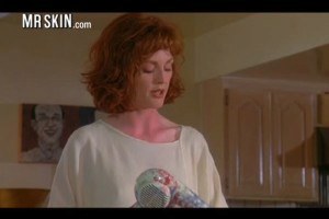 Celebrity red head exposing some skin 