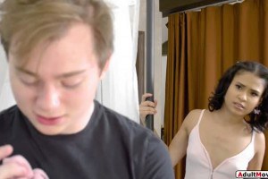 Petite babysitter Ryder Rey gets fucked in the bum by panty sniffing employer